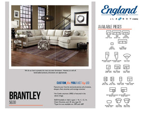 England Brantley Sectional Dimensions