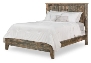 Livingston Panel Bed Rustic Brown Maple